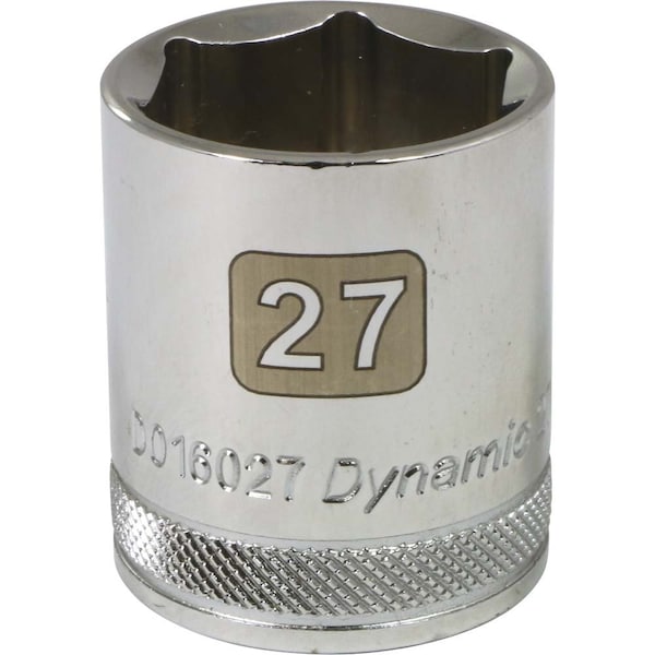 1/2" Drive, 27mm Metric Socket, 6 Points